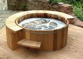 wooden hot tub